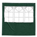 Party Tent Zijwand 2 st 200 x 195 cm Groen PE en staal