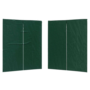 Party Tent Zijwand 2 st 200 x 195 cm Groen PE en staal