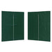 Party Tent Zijwand 2 st 200 x 195 cm Groen PE en staal