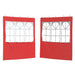 Party Tent Zijwand 2 st 200 x 195 cm Rood PE en staal