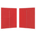 Party Tent Zijwand 2 st 200 x 195 cm Rood PE en staal