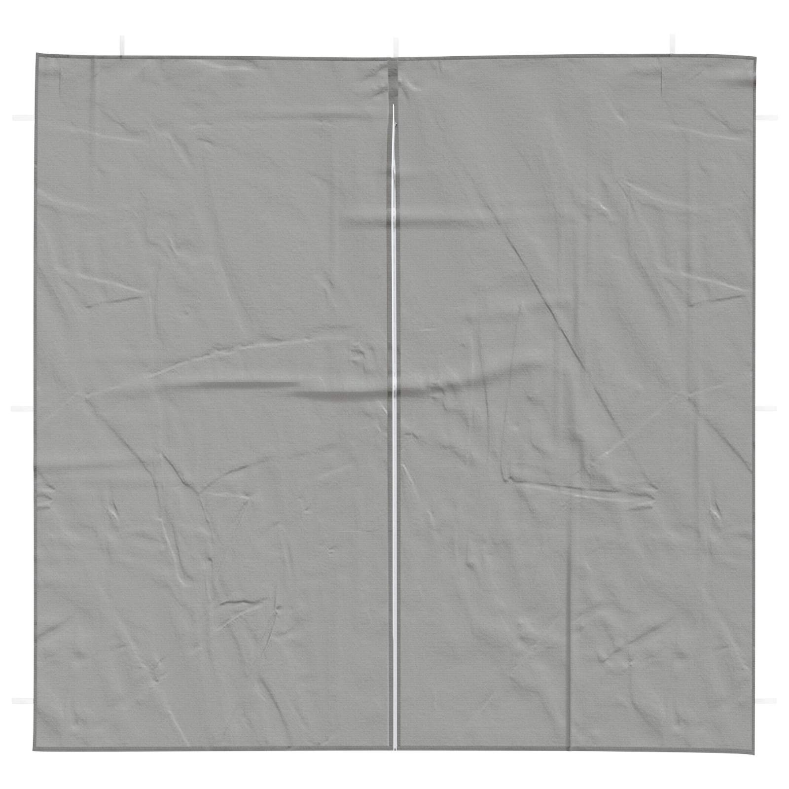 Party Tent Zijwand 2 st 200 x 195 cm Lichtgrijs PE en staal