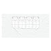 Party Tent Zijwand 2 st 400 x 195 cm Wit PE en staal