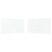 Party Tent Zijwand 2 st 400 x 195 cm Wit PE en staal