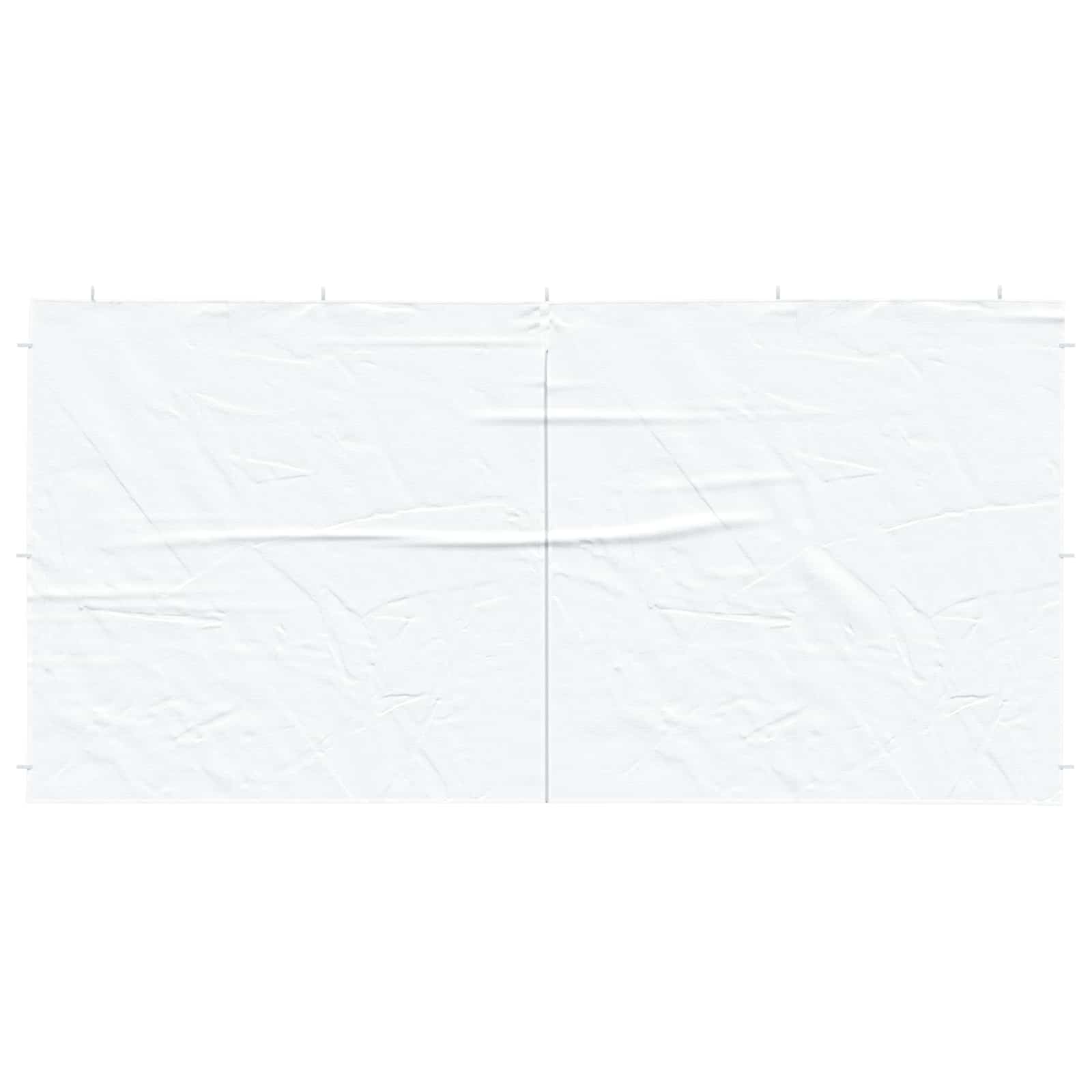 Party Tent Zijwand 2 st 400 x 195 cm Wit PE en staal
