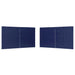 Party Tent Zijwand 2 st 400 x 195 cm Blauw PE en staal