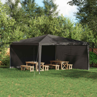 Party Tent Zijwand 2 st 400 x 195 cm Antracietkleurig