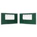 Party Tent Zijwand 2 st 400 x 195 cm Groen PE en staal