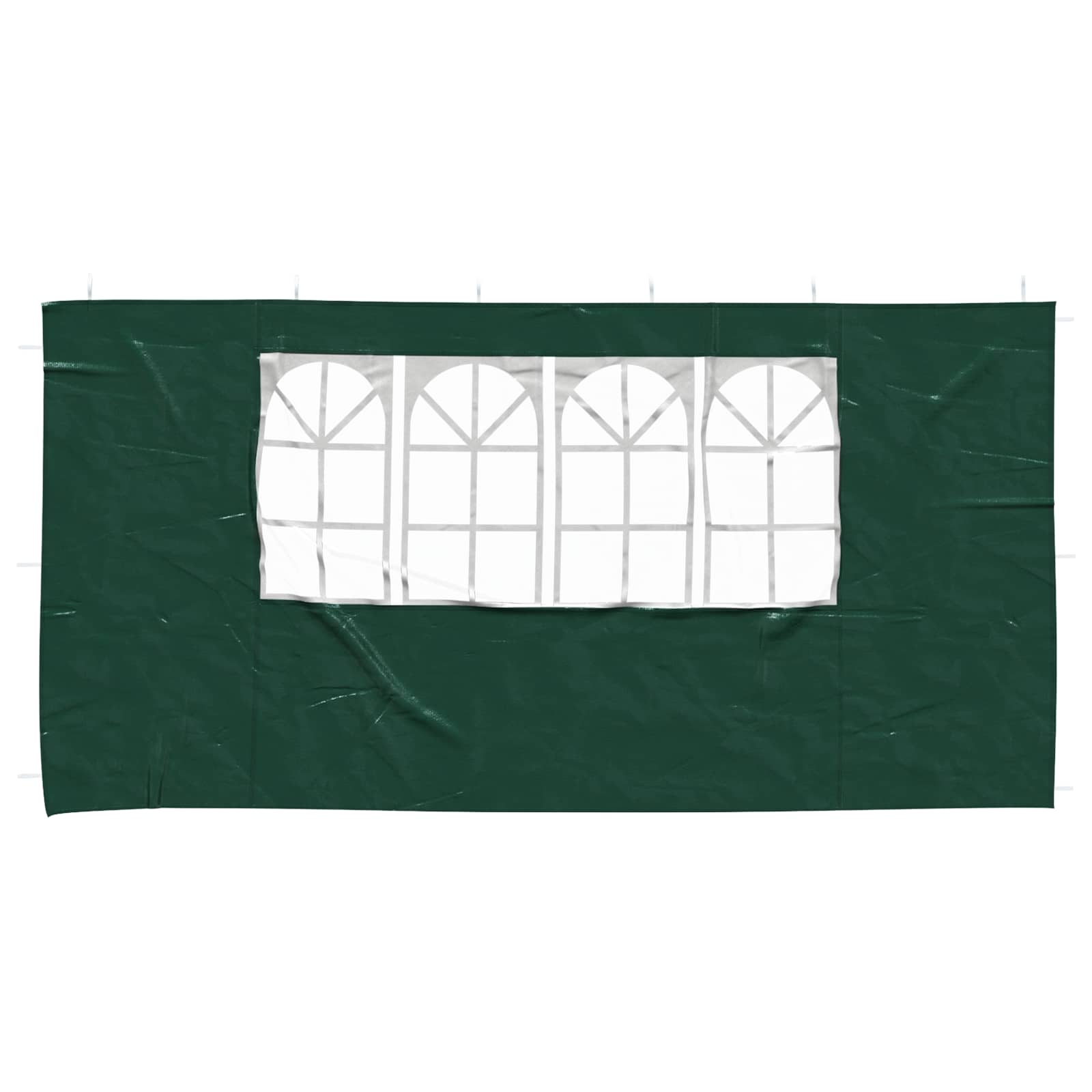 Party Tent Zijwand 2 st 400 x 195 cm Groen PE en staal