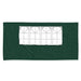 Party Tent Zijwand 2 st 400 x 195 cm Groen PE en staal