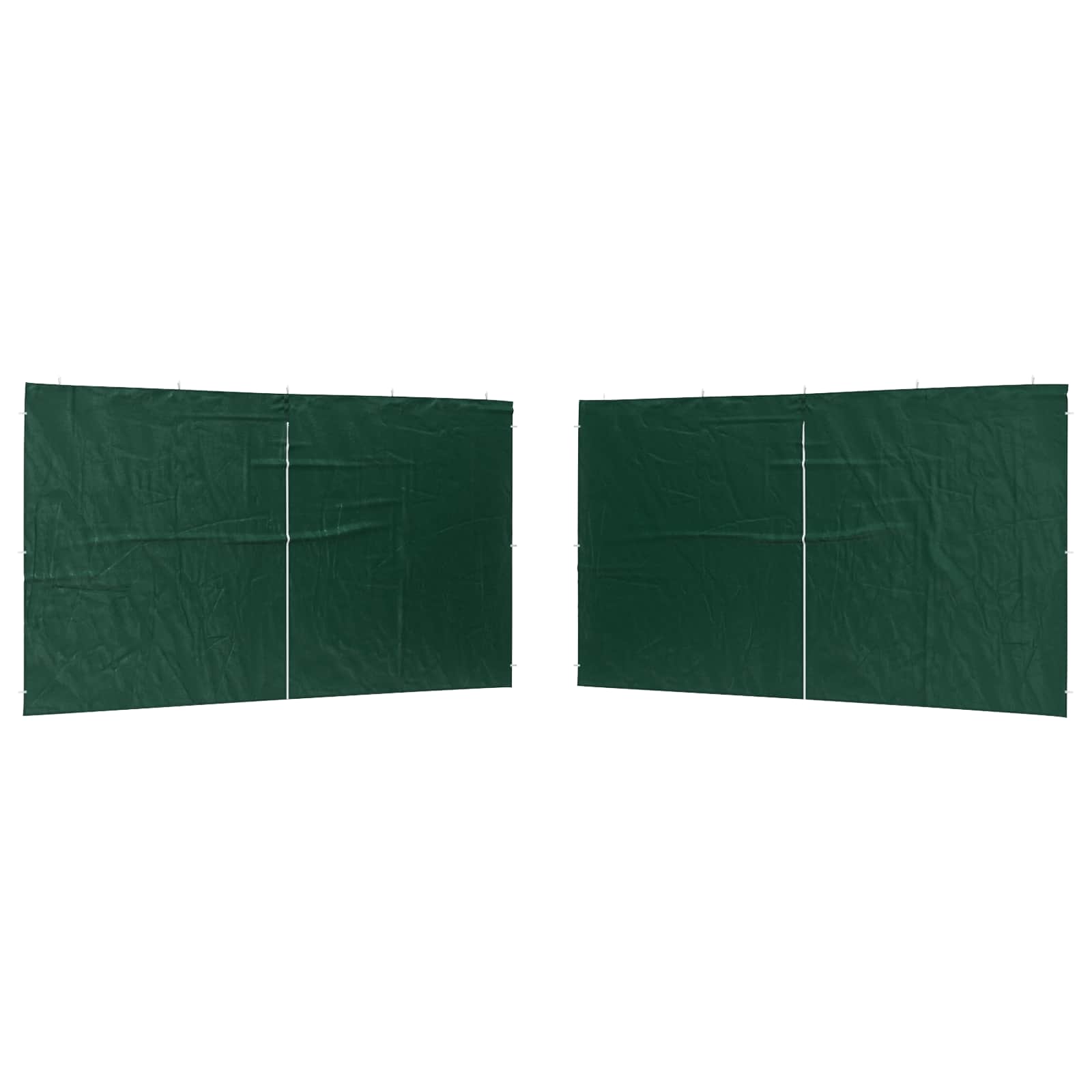 Party Tent Zijwand 2 st 400 x 195 cm Groen PE en staal