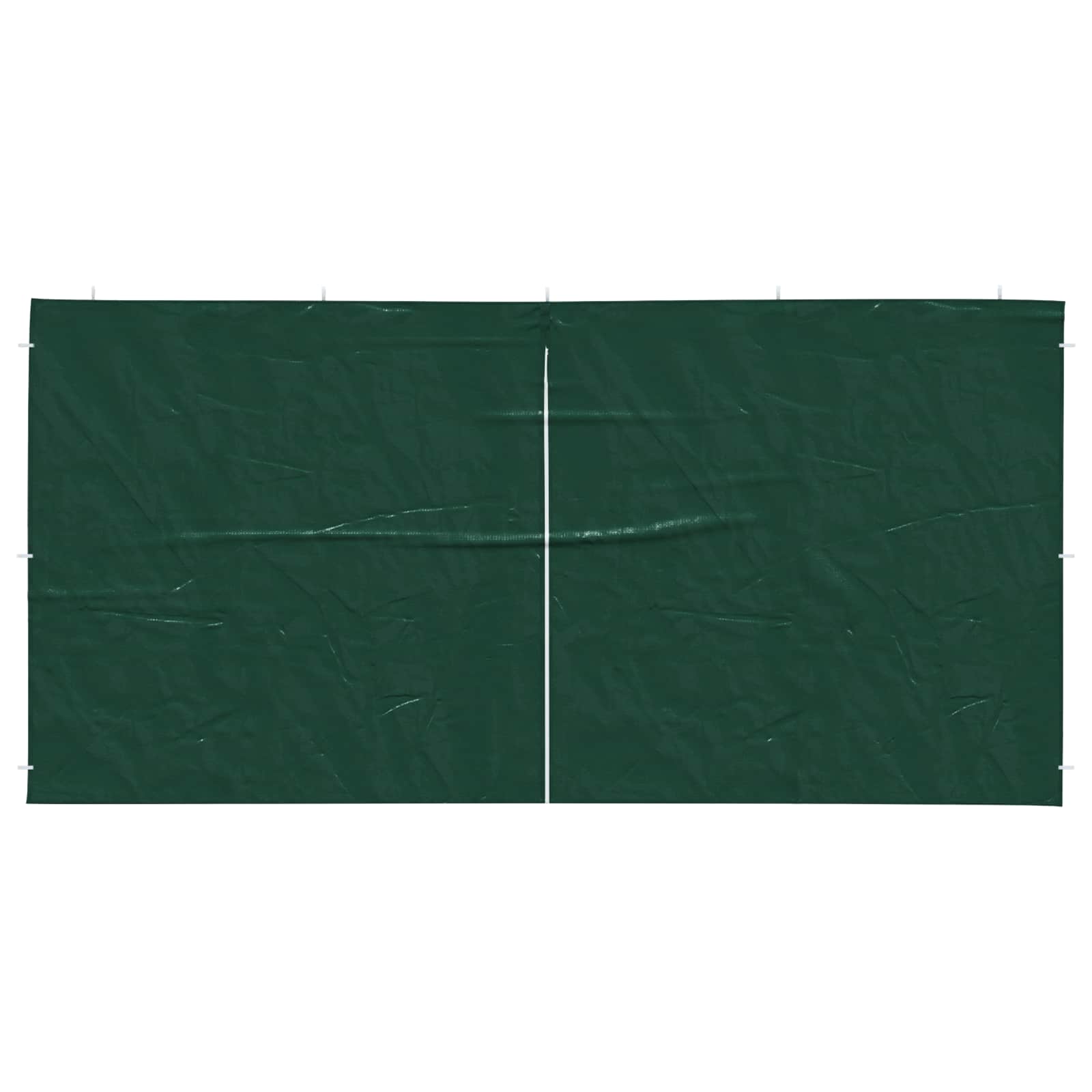 Party Tent Zijwand 2 st 400 x 195 cm Groen PE en staal