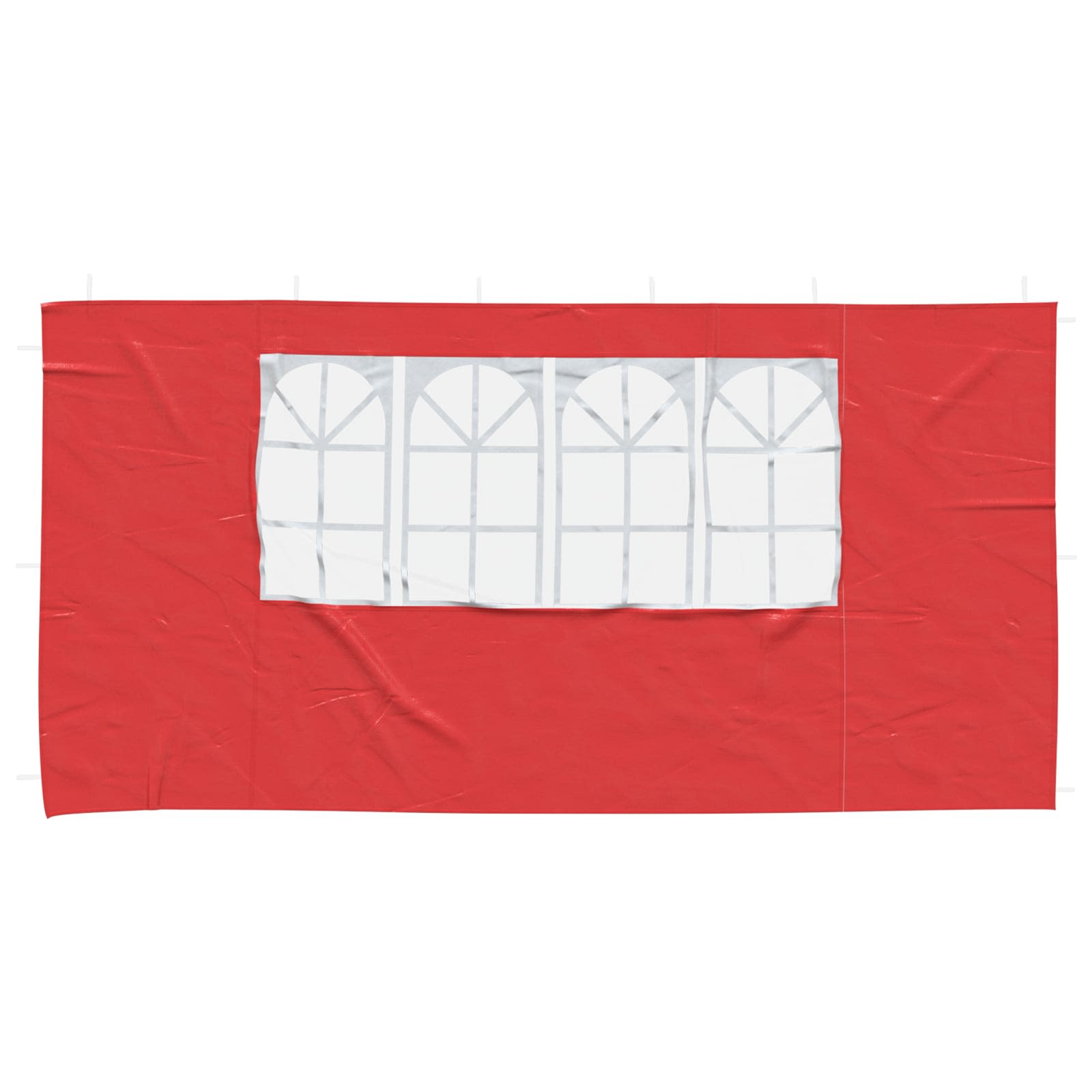 Party Tent Zijwand 2 st 400 x 195 cm Rood PE en staal