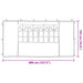 Party Tent Zijwand 2 st 400 x 195 cm Rood PE en staal