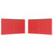 Party Tent Zijwand 2 st 400 x 195 cm Rood PE en staal