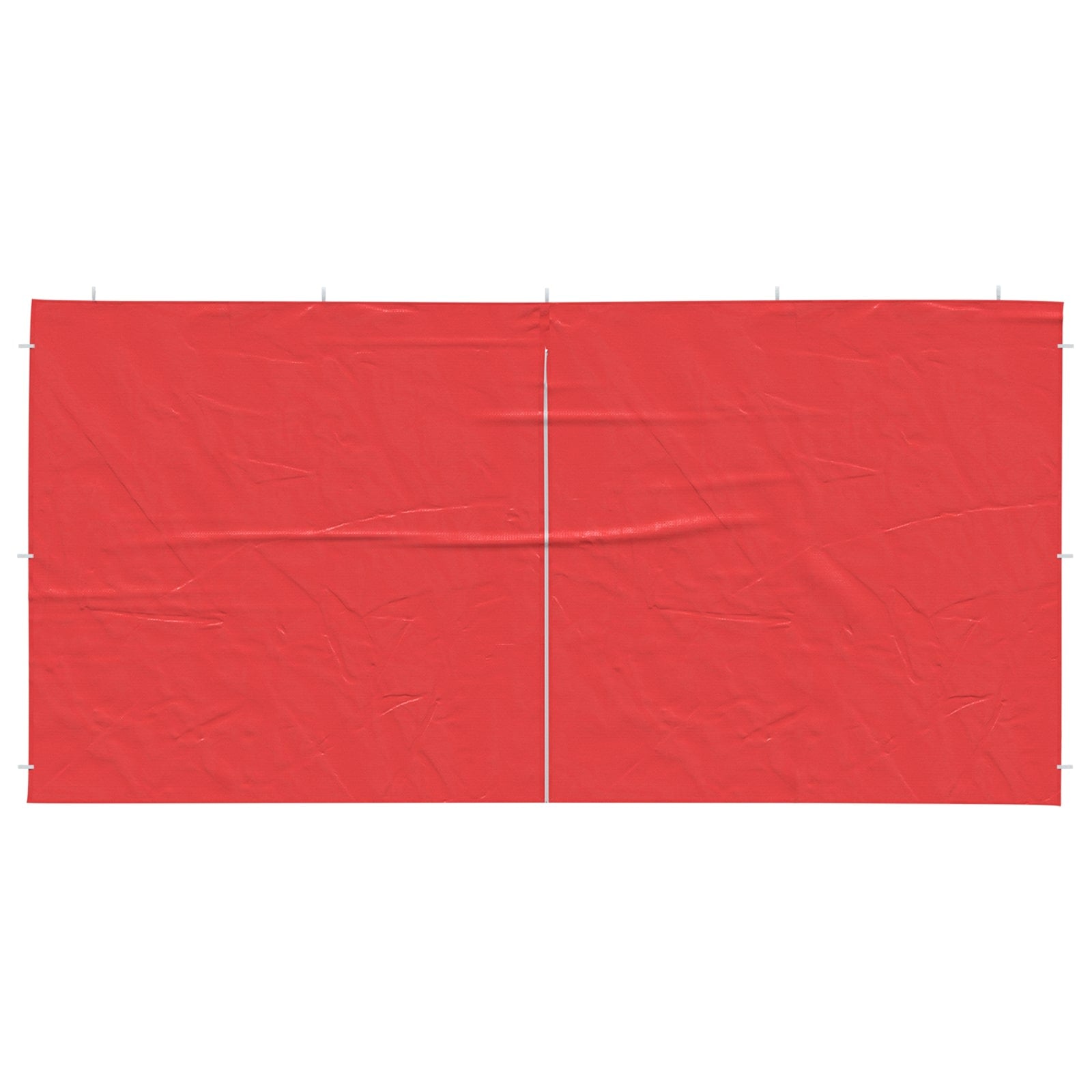 Party Tent Zijwand 2 st 400 x 195 cm Rood PE en staal