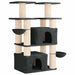 Kattenboom met sisal krabpalen 2 st Donkergrijs 147 cm