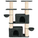 Kattenboom met sisal krabpalen 2 st Donkergrijs 147 cm