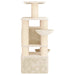 Kattenboom met sisal krabpalen 2 st Crèmekleurig 147 cm