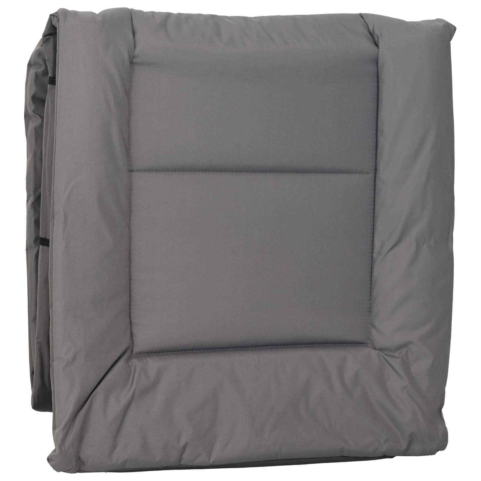 Opvouwbare zonnebed met kussen 2 st Antracietkleurig