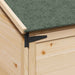 Tuinschuur met dak Naturel 59 x 56 x 113,5 cm Massief Vurenhout