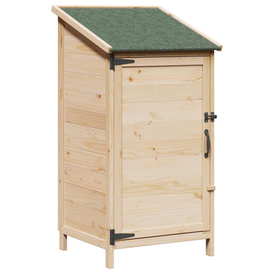 Tuinschuur met dak Naturel 59 x 56 x 113,5 cm Massief Vurenhout