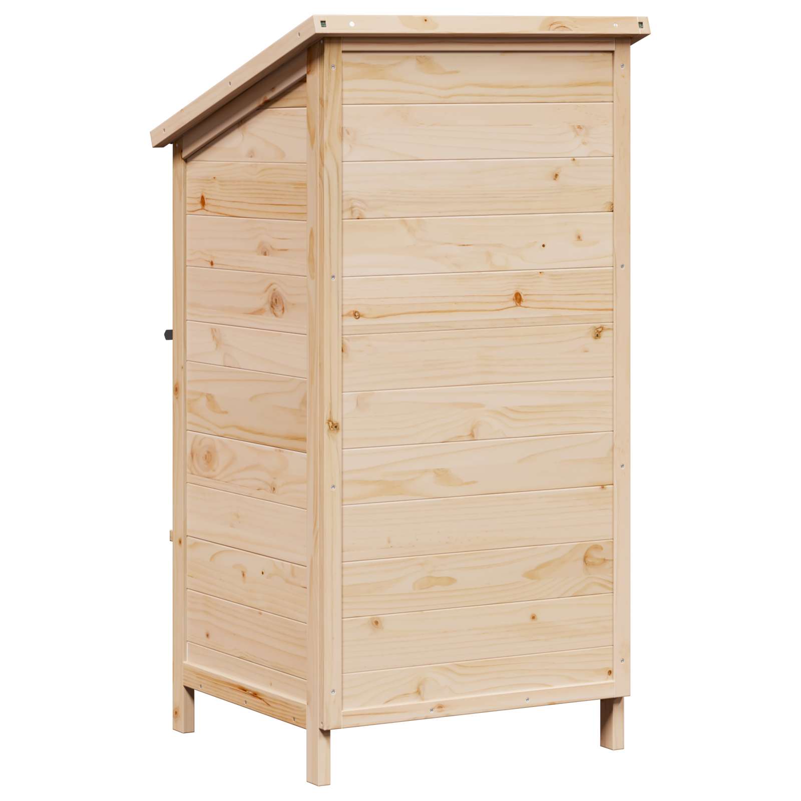 Tuinschuur met dak Naturel 59 x 56 x 113,5 cm Massief Vurenhout
