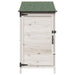 Tuinschuur met dak Wit 59 x 56 x 113,5 cm Massief Vurenhout