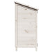 Tuinschuur met dak Wit 59 x 56 x 113,5 cm Massief Vurenhout