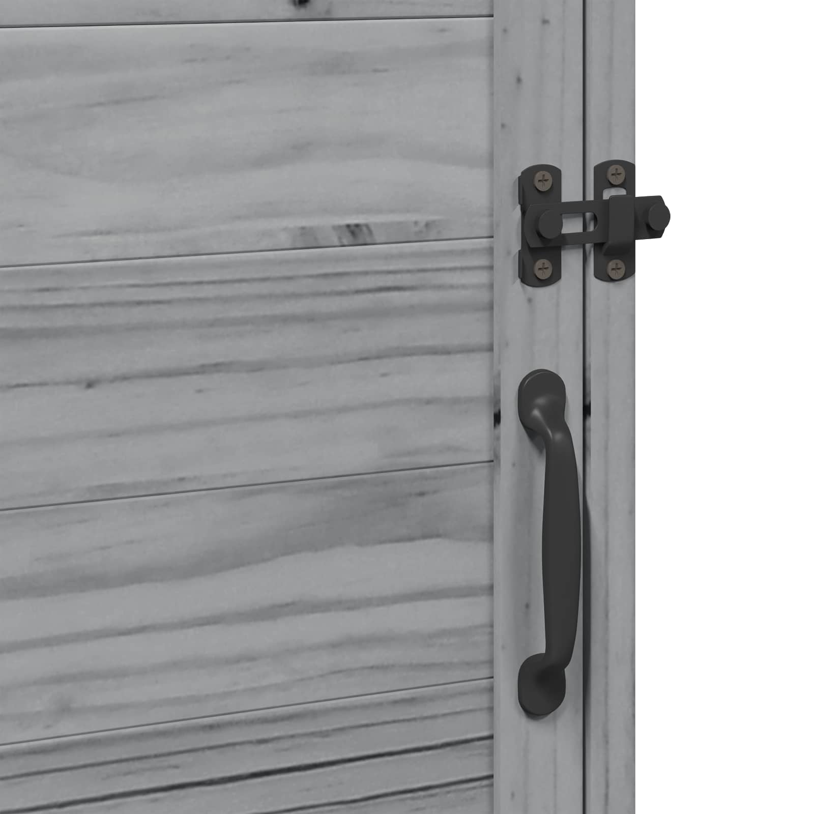 Tuinschuur met dak Grijs 59 x 56 x 113,5 cm Massief Vurenhout