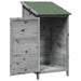 Tuinschuur met dak Grijs 59 x 56 x 113,5 cm Massief Vurenhout