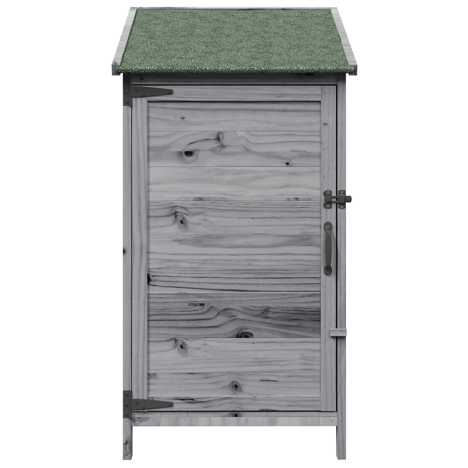 Tuinschuur met dak Grijs 59 x 56 x 113,5 cm Massief Vurenhout