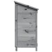 Tuinschuur met dak Grijs 59 x 56 x 113,5 cm Massief Vurenhout