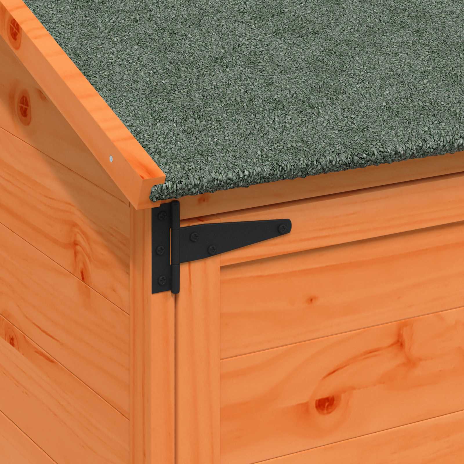 Tuinschuur met dak Bruin 59 x 56 x 113,5 cm Massief Vurenhout