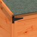 Tuinschuur met dak Bruin 59 x 56 x 113,5 cm Massief Vurenhout