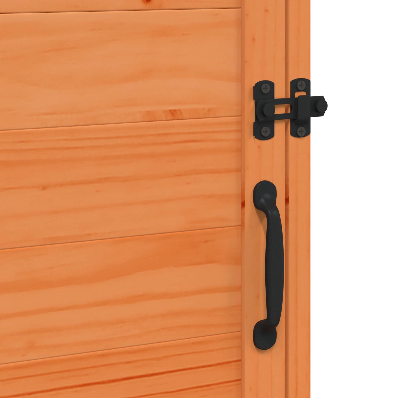 Tuinschuur met dak Bruin 59 x 56 x 113,5 cm Massief Vurenhout