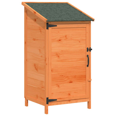 Tuinschuur met dak Bruin 59 x 56 x 113,5 cm Massief Vurenhout