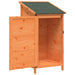 Tuinschuur met dak Bruin 59 x 56 x 113,5 cm Massief Vurenhout