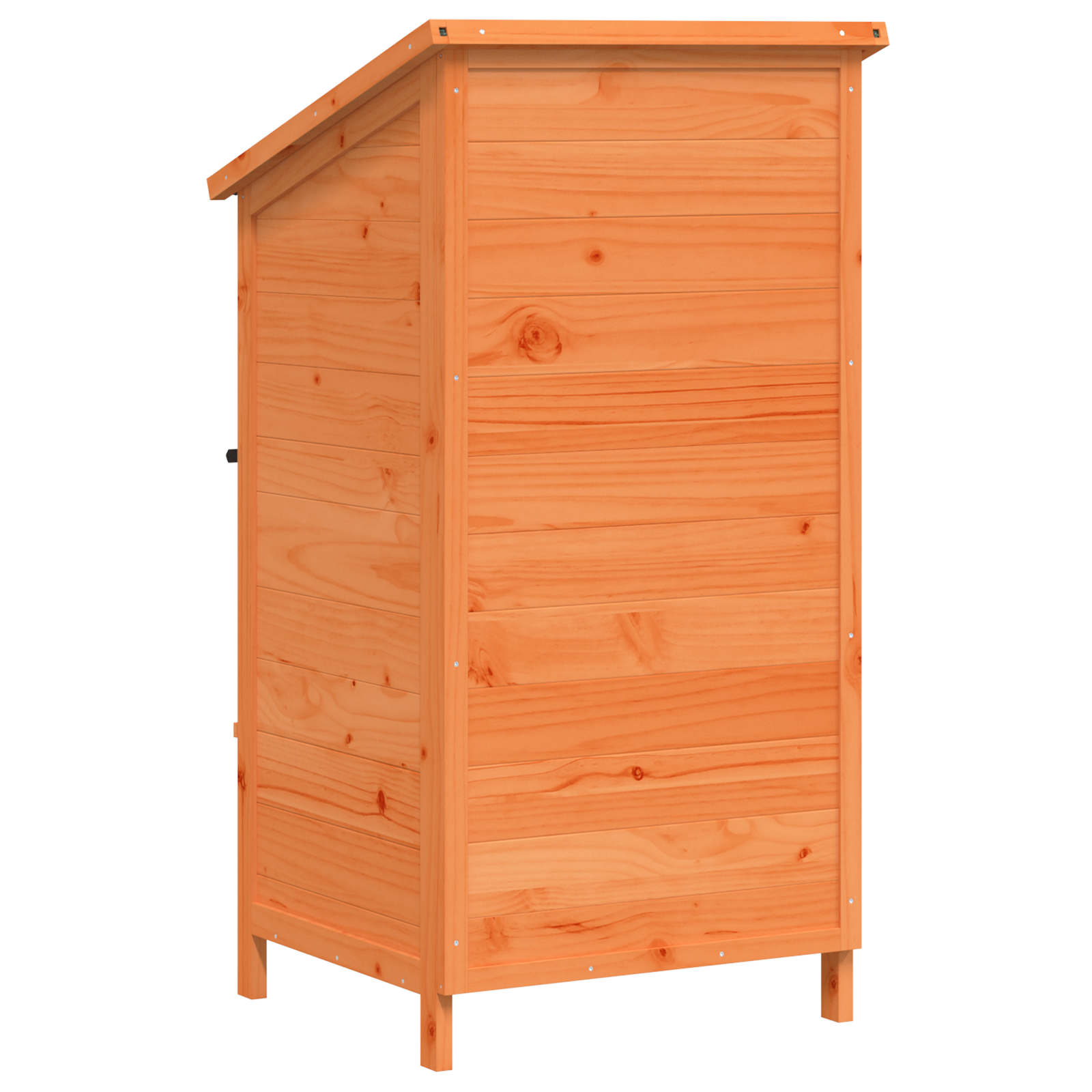 Tuinschuur met dak Bruin 59 x 56 x 113,5 cm Massief Vurenhout