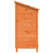 Tuinschuur met dak Bruin 59 x 56 x 113,5 cm Massief Vurenhout