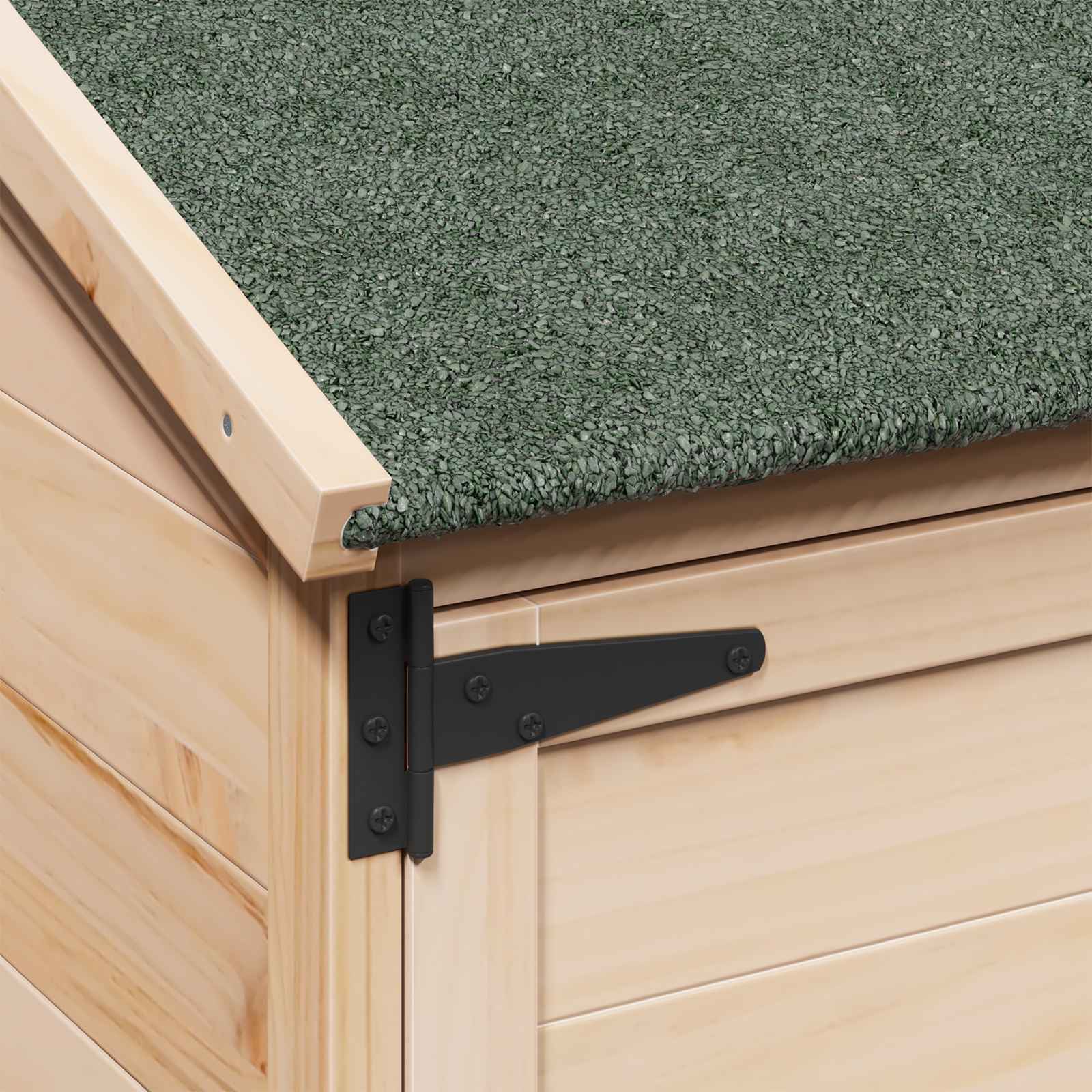 Tuinschuur Naturel 106,5 x 56 x 113,5 cm Massief Vurenhout