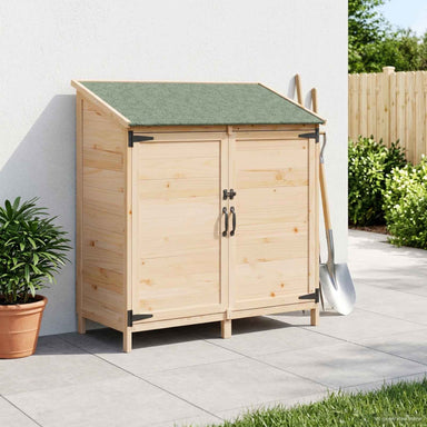 Tuinschuur Naturel 106,5 x 56 x 113,5 cm Massief Vurenhout
