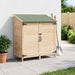 Tuinschuur Naturel 106,5 x 56 x 113,5 cm Massief Vurenhout