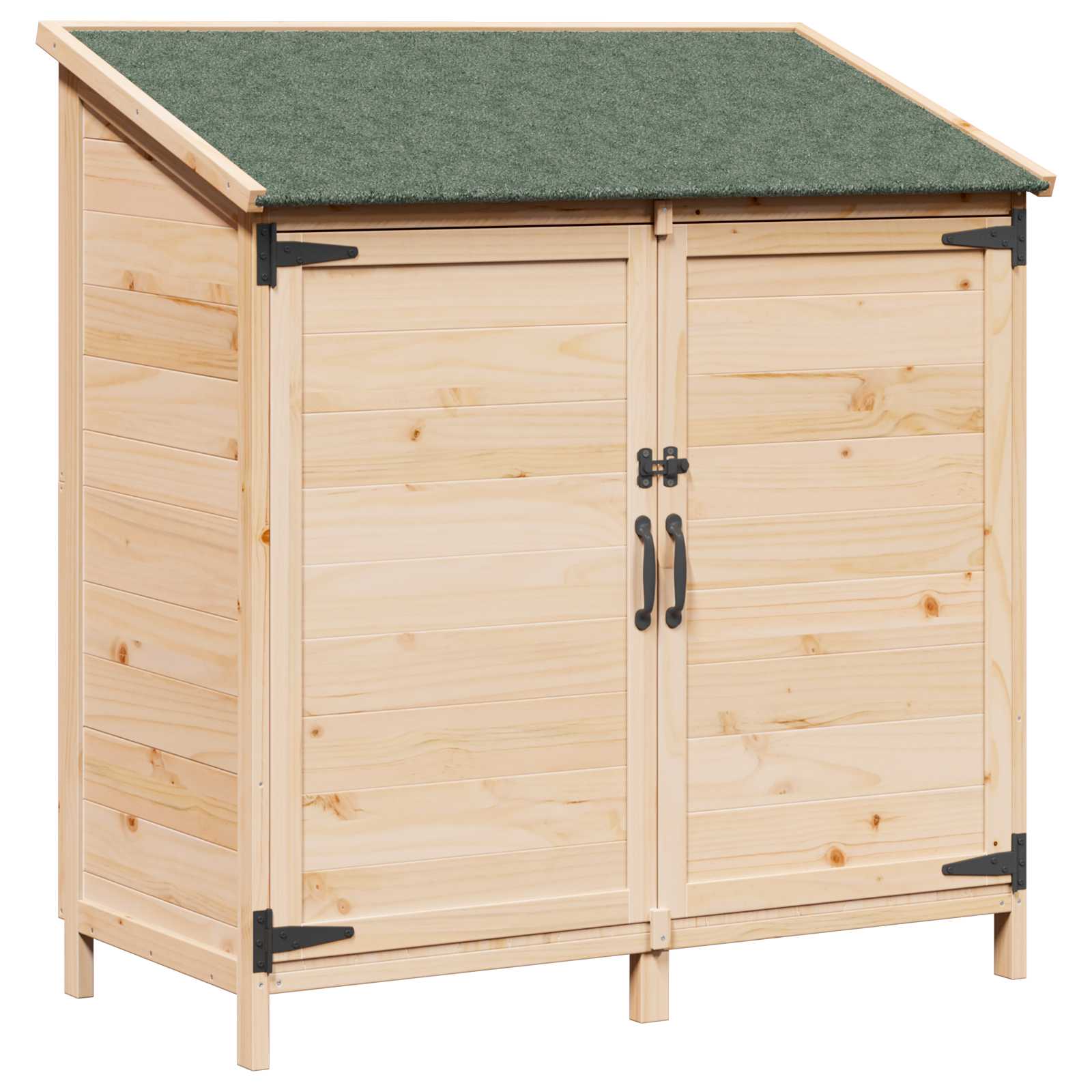 Tuinschuur Naturel 106,5 x 56 x 113,5 cm Massief Vurenhout