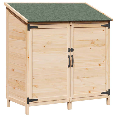 Tuinschuur Naturel 106,5 x 56 x 113,5 cm Massief Vurenhout