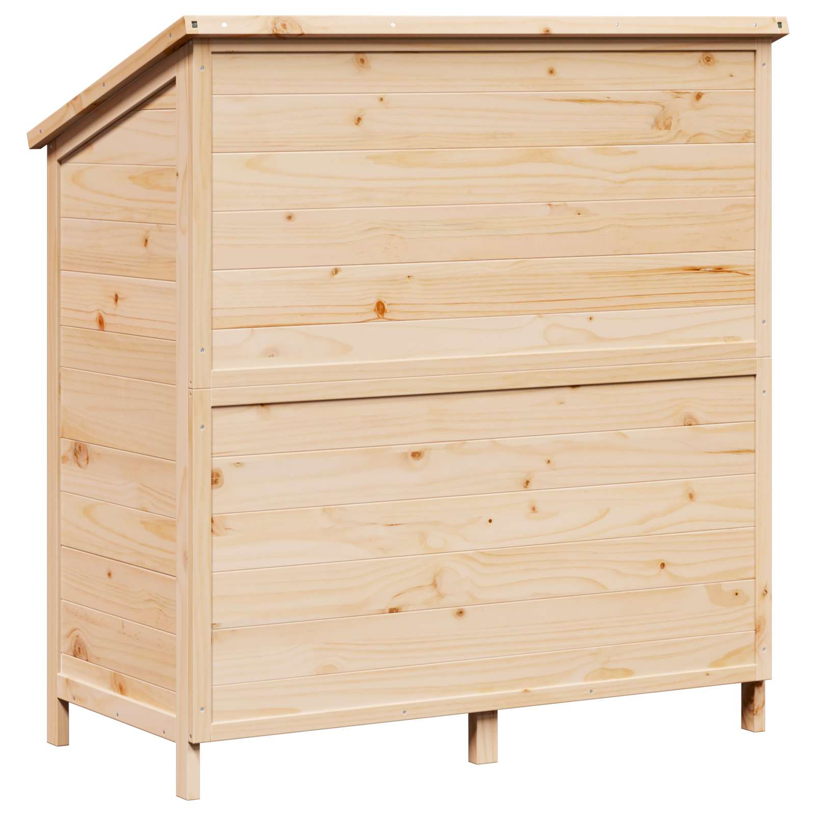 Tuinschuur Naturel 106,5 x 56 x 113,5 cm Massief Vurenhout