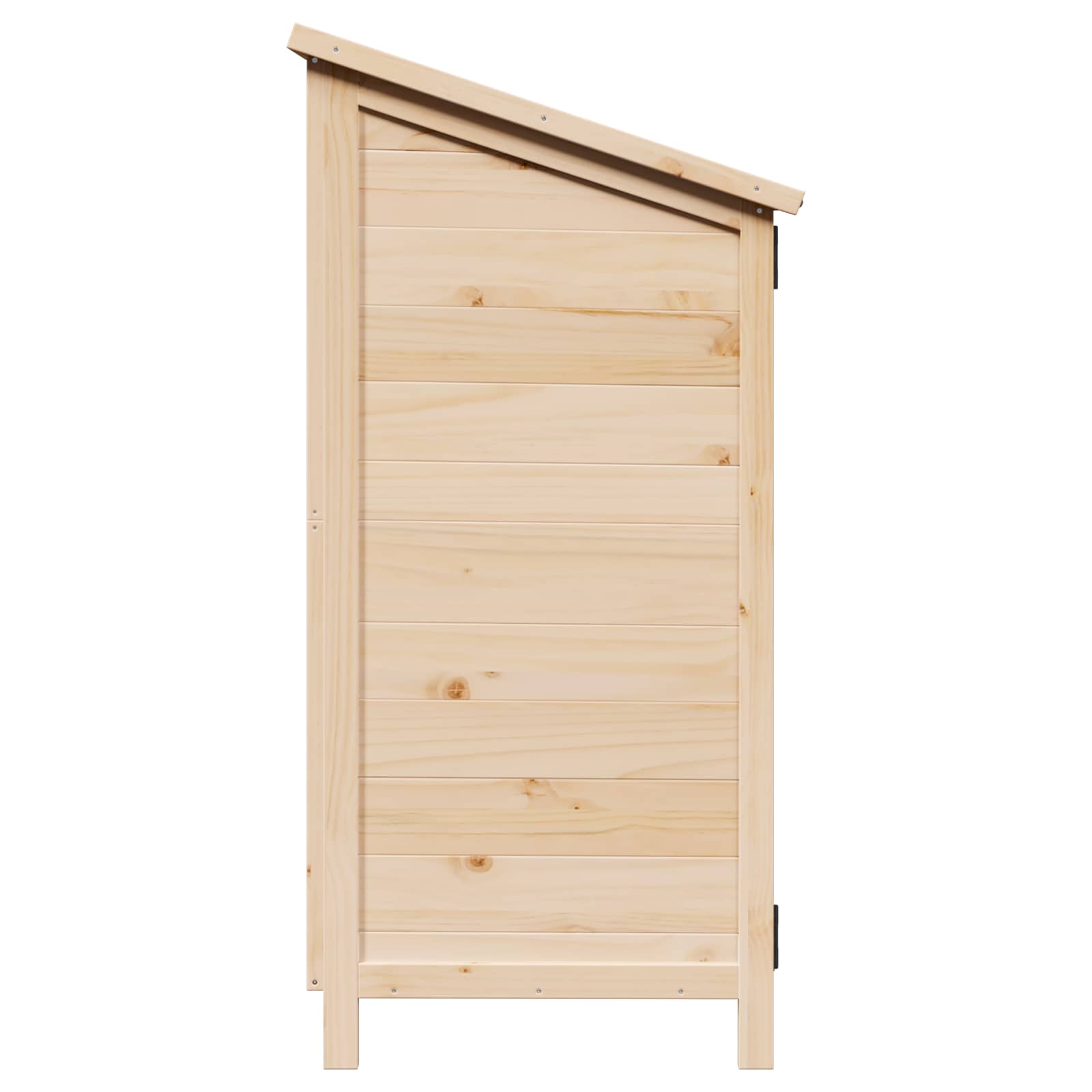 Tuinschuur Naturel 106,5 x 56 x 113,5 cm Massief Vurenhout