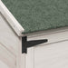 Tuinschuur met dak Wit 106,5 x 56 x 113,5 cm Massief Vurenhout