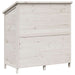 Tuinschuur met dak Wit 106,5 x 56 x 113,5 cm Massief Vurenhout