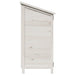 Tuinschuur met dak Wit 106,5 x 56 x 113,5 cm Massief Vurenhout